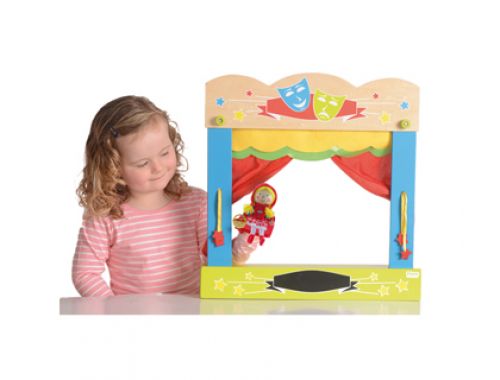Teatro fiesta crafts de mesa marionetas em madeira 45x47 cm , Fiesta crafts , 68374 , 5034309113944